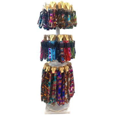 216pc Pet Collar & Leash Floor Stand Display Carded Assorted