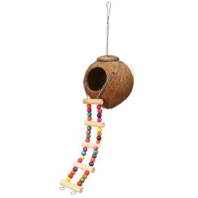 Natural Coconut Shell Bird's Nest Parrot