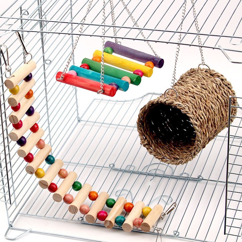 Rat parrot toy swing climbing ladder - Image 5