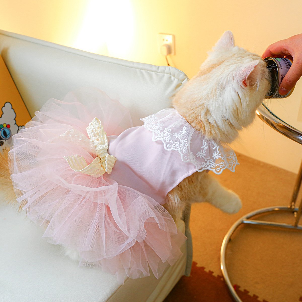 Pet Clothing Cat Clothes Lace Cat - Image 10