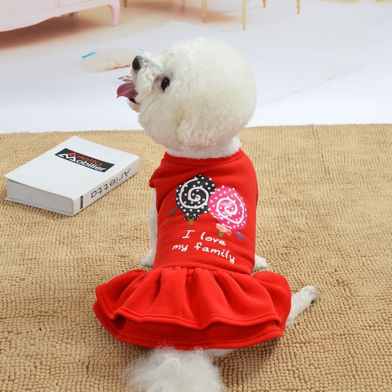 Dog dress princess teddy dress - Image 3