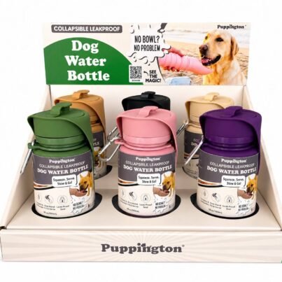 Dog Water Bottle Retail Counter Display