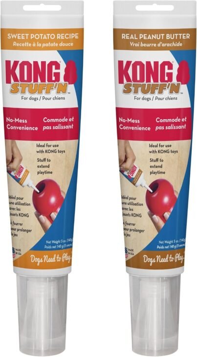 KONG:Stuff'N Dog Treat Paste – Peanut Butter & Sweet Potato, 5 oz Each