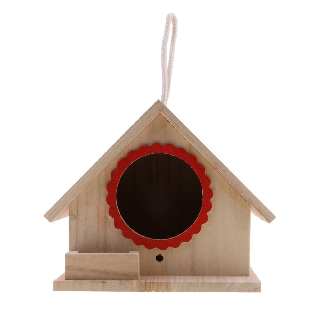 Outdoor Garden Wooden Parrot Bird Nest House - Image 4