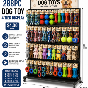 288pc Dog Toy 4 Tier Display