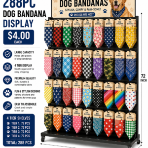 288pc Dog Bandana Display
