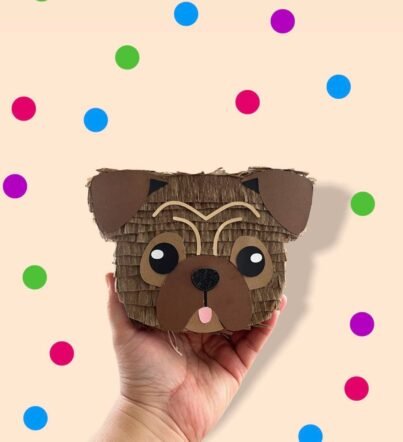 Personalized Mini Dog Piñata for Pug Lovers Party Gift