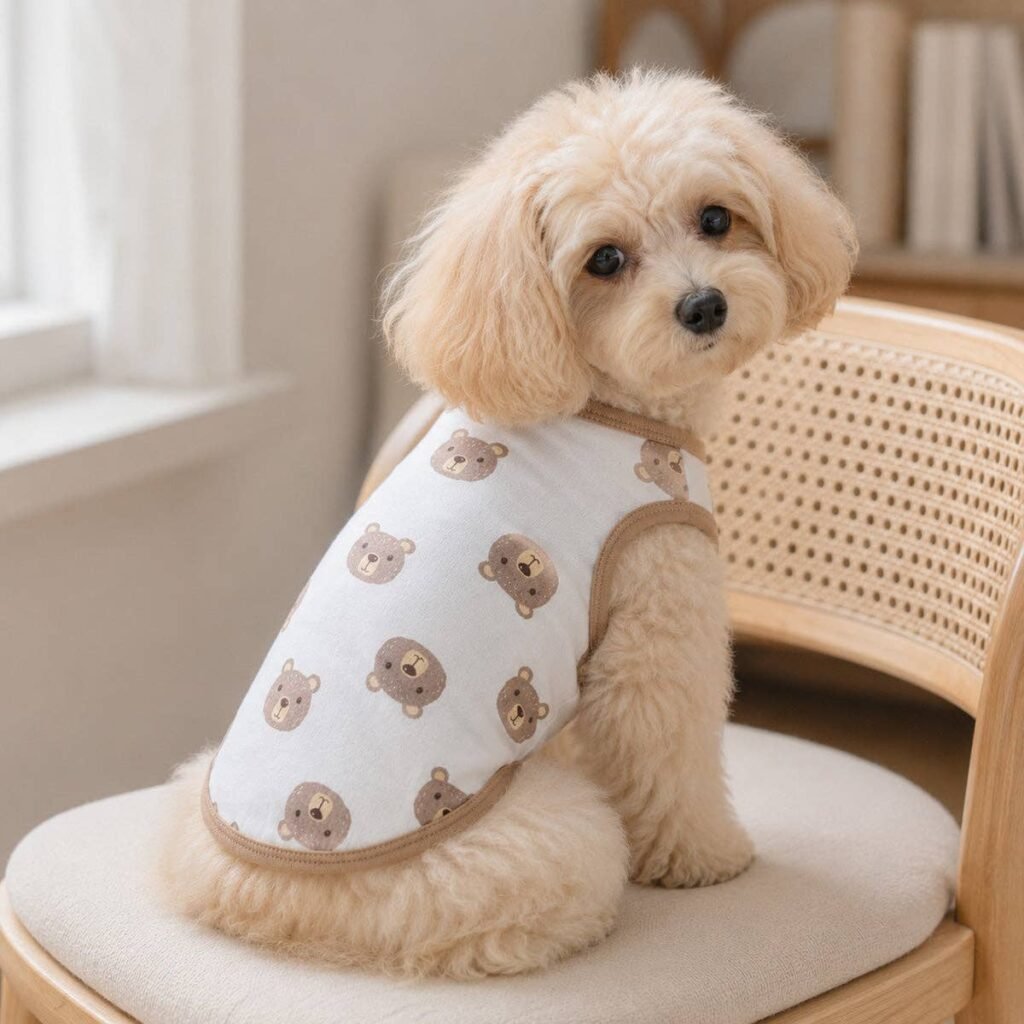 Bear Print Pet Vest