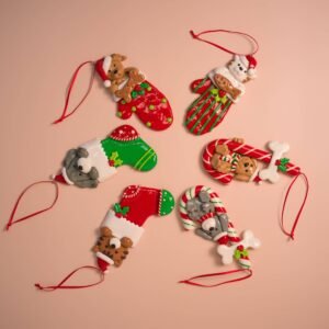 4.5"-5"H Pet-Themed Christmas Tree Ornaments (Dogs & Cats)