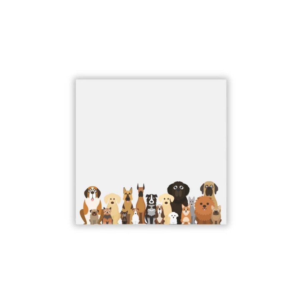 Dog Lover Post-it? Notes ? 3x3 ? Lots of Pups sticky notes