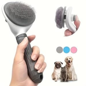 Gentle Pet Hair Removal Brush One-Click Easy Grooming