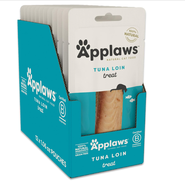 Applaws: Whole Tuna Loin Cat Treats – 12 Pack