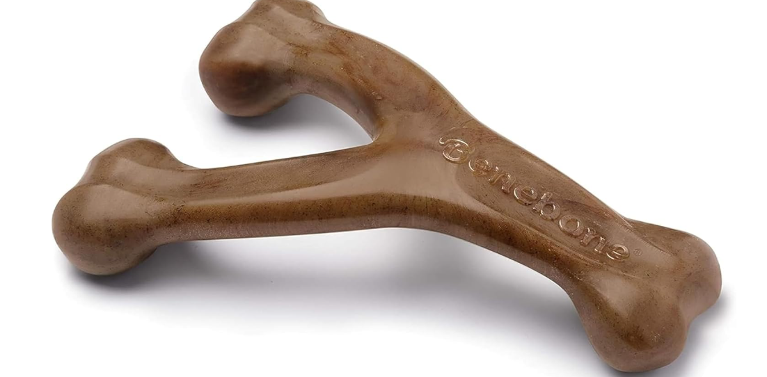 Benebone: Wishbone Dog Chew Toy – Bacon Flavor, Small