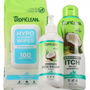 TropiClean: Oatmeal & Medicated Itch Care Variety Pack – 3 Piece