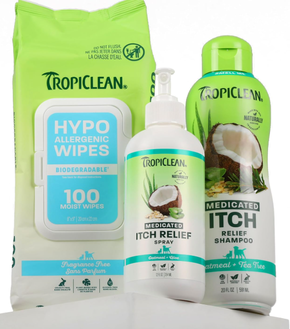 TropiClean: Oatmeal & Medicated Itch Care Variety Pack – 3 Piece