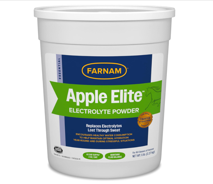 Farnam: Apple Elite Horse Electrolytes Powder Supplement – Apple Flavor, 5 lb