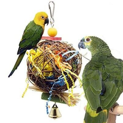 Parrot Toys Vine Bal Brushed Grass Bird Supplies