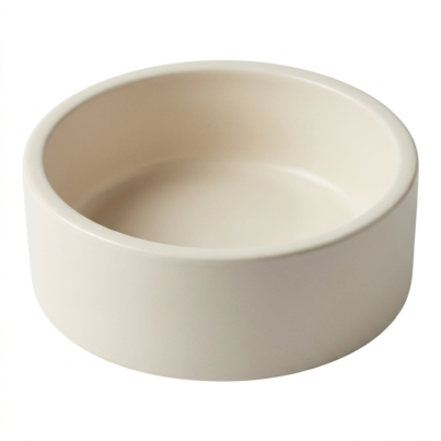 Heavyweight Ceramic "No-Tip" Pet Bowl - Matte Stoneware