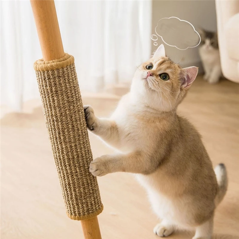 Couch Cat Scratch Guards Mat Hook and Loop Fastener Cat Scraper for Cats Tree Cat Scratcher Sisal Sofa Mats Furniture Protector - Image 5